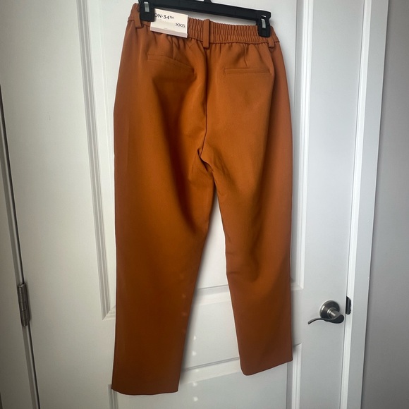 Women Rust Brown Casual Trousers - Picture 7 of 12